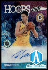 2019-20 Hoops Premium Stock Hoops Ink Shimmer #35 TJ Leaf Auto